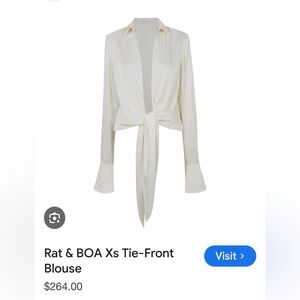 Rat & Boa blouse, sz. S, white.
